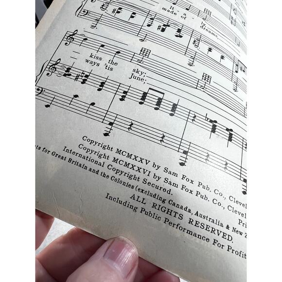 Vintage Sheet Music 1926 Neopolitan Nights Song Harry D. Kerr J.S. Zamecnik - Picture 2 of 2